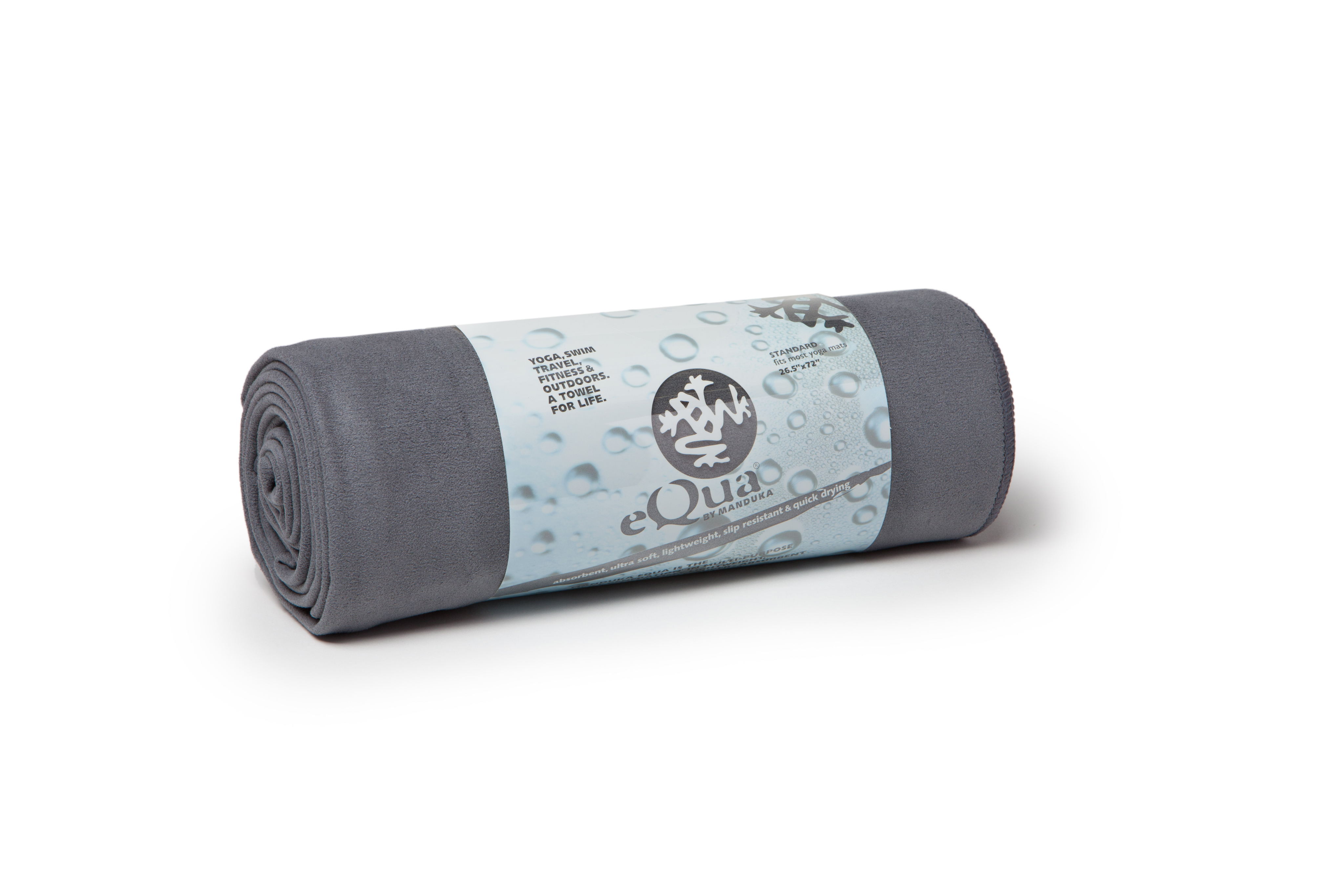 Serviette De Yoga Manduka EQua Mat – Microfibre, Antidérapante, Vert/gris (occasion)